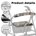 thumbnail image 5 of COEQINE Daisy Wood Medical Products Rollator Walker Seat & Back Cover Universal Rollator Walker Seat and Backrest Covers Drive Rollator Seat Cover for Seniors Using Walking Aids, 5 of 7