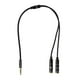 thumbnail image 4 of Paquete de 2-4 cables adaptadores de audio de 3,5 mm, cable adaptador divisor de micrófono para PC y teléfono inteligente 4 piezas, 4 of 8