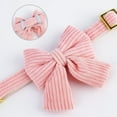 thumbnail image 2 of HQREA Adjustable Girl Dog Collars with Bowtie, Cute Pet Collar for Wedding, 2 of 6