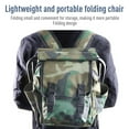 thumbnail image 3 of Backpack Fishing Chair,Folding Camping Stool with Backpack,Hiking Camouflage Seat Table Bag Camping Gear for Hiking, Fishing, Picnics, Camping, Beach Barbecues, 3 of 8