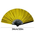 thumbnail image 5 of LmnLft Large Holographic Folding Hand Fan for Line Dancing, Clap Fans for Line Dancing, Foldable Craft Holding Vintage Retro Fabric Fans for Party, Dance Enthusiasts Gift, 5 of 5