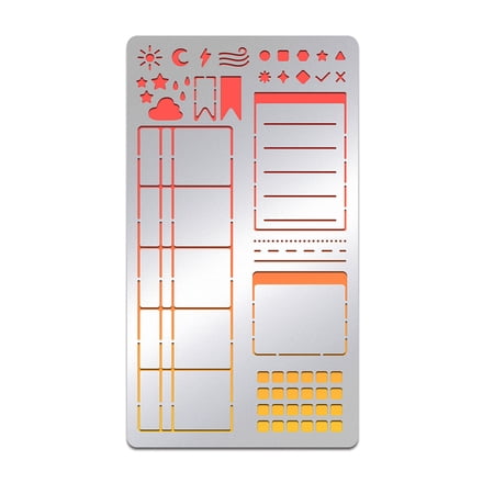 Metal Journal Stencil Vintage Frame Border Line Stainless Steel Stencil Template for Wood Carving Drawings Woodburning Engraving