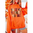 thumbnail image 2 of Women's Orange 'TALK TURKEY TO ME' Graphic Thanksgiving Sweatshirt | [ZhiHiMeRi] | (US 20-22)2XL, 2 of 5