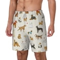 thumbnail image 2 of Uemuo Dogs Funny Pets Pattern Mens Swim Trunks Quick Dry Board Shorts with Mesh Lining, Stretch Beach Shorts Quick Dry No-Chafing Board Shorts-XX-Large, 2 of 9
