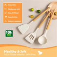 thumbnail image 4 of Spatula for Cooking Nonstick, Kitchen Wok Spatula Utensil Set,12.5" Silicone Spatula Set for Kitchen, 4 of 5