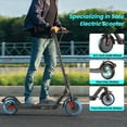 thumbnail image 4 of TOXOZERS Electric Scooter 350W Folding Commuter - 8.5" Solid Tires, Up to 19 MPH - Black, 4 of 8