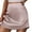 Rose Gold, variant on MIXUE Skirts For Women Summer Satin Solid Color A Line Elastic High Waist Mini Tennis Skirt Holiday Wear,White,S