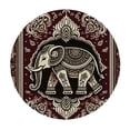 thumbnail image 2 of PIKWEEK  Indian Elephant with Mandalas Round Tablecloth, Fitted Round Table Cloth with Elastic Edge Wipeable Table Protector for Indoor Outdoor Party Picnic, 2 of 7