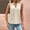 Beige, variant on Women's Summer Fashion And Comfort Elegant Pleated V Neck Vest Top Athletic Top for Women Shirts Woman Active Top Set Women Graphic Top Women 2xl Tops Sheer Top Women Athletic Undershirt Women Muscle