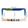 thumbnail image 3 of Sloboki Beach Loungers Colorful Chairs License Plate Frame Universal Aluminum Metal Car Tag Holders Cars Decor, 3 of 5