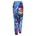 thumbnail image 5 of Demon Slayer Women's Jogger Track Pants Print Drawstring Lounge Sweatpants Casual Trousers for Yoga, Workout L, 5 of 7