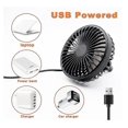 thumbnail image 3 of Car Fan Usb Fan With Night Light, 360 Rotation Clip Fan For Vehicle Air Circulation, 3 Wind Speed Air, 3 of 3