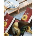 thumbnail image 3 of Farmhouse Rooster Red Barn Sunflowers Bees Outdoor Pillow Covers Waterproof Throw Pillow Cover 16x16in Set of 2,Square Decorative Pillowcases Cushion Case for Patio Sofa Couch,Rustic Country, 3 of 7