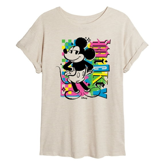 Disney - Mickey Punk - Women's Oversized T-Shirt