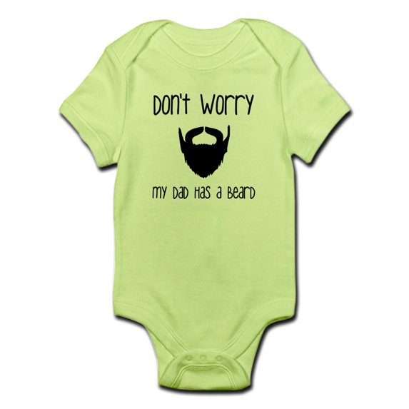 CafePress - My Dad Has A Beard Body Suit - Baby Light Bodysuit