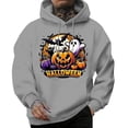 thumbnail image 2 of CONZONE Mens Halloween Hoodies Long Sleeve Hallowmas Pullover Hoodie for Men Pumpkin Ghost Graphic Hooded Sweatshirts With Pocket, 2 of 3