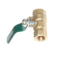 thumbnail image 1 of yuksok 12mm 1/4" Hose Valves Inline Brass Water/ Fuel Line Shut-off Ball Valves 1/4, 1 of 5
