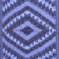 thumbnail image 1 of Ahgly Company Indoor Square Southwestern Blue Country Area Rugs, 7' Square, 1 of 4