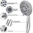 thumbnail image 4 of Hand Shower Shower Head With 5 Jets - Adjustable - High Pressure Shower Head Functions - Chromed Abs - Shower Head With Self-cleaning Silicone Nozzle, 4 of 5