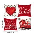 thumbnail image 3 of Ovzne 4PC New Valentine's Day For Girlfriend Pillow Love Cushion Home Printing Pillow Set Sofa Bedside On Clearance, 3 of 6