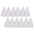 thumbnail image 1 of 12 conos de espuma para manualidades, accesorios decorativos, suministros blancos para actividades de bricolaje Altura 57 cm, 1 of 7
