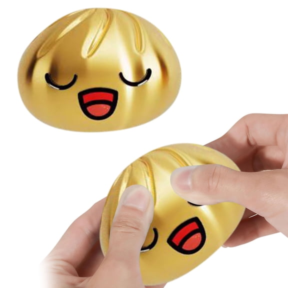 Glitter Dumpling Squishy, Jumbo Gold Bao Bun Squishy, Slow Rising Sensory Fidget Toy for Adults & Teens, Easter Basket Stuffers & Stress Relief Squeeze Toy,squishy dumpling mystery,dumpling mystery