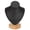 Black, variant on Solid Wood Necklace Holder Stand Minimalist Gray Flannel Pendant Display Bust Bracket Jewelry Organizer Rack for Storefront Showcases Countertop Exhibition Retail Boutique, Gray