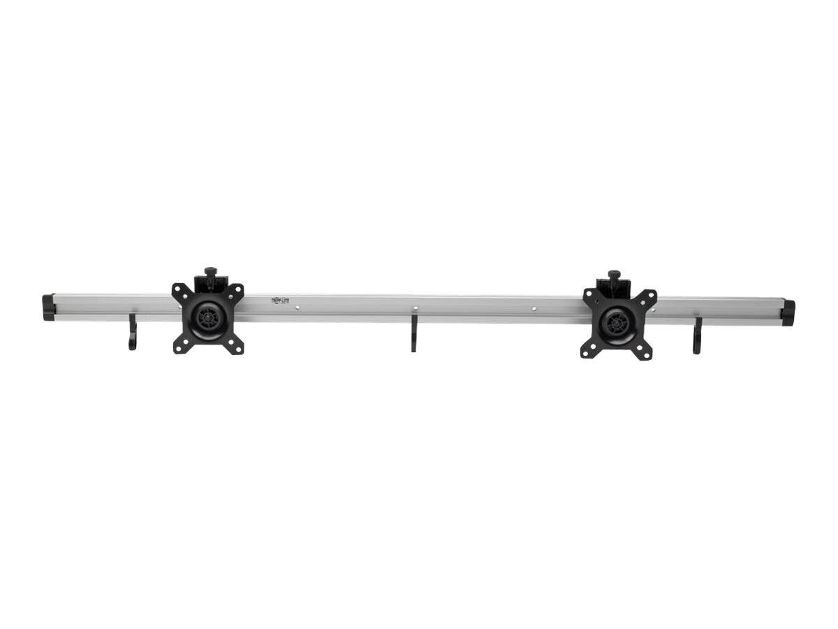 Tripp Lite Dual Flat-Panel Rail Wall Mount for TVs Monitors 10-24" Display - Mounting kit (8 spacers, VESA mount bracket, wall rail, 5 anchor bolts, 5 concrete anchors) - for 2 LCD displays - steel - silver - screen size: 10"-24" - wall-mountable - image 2 of 6