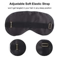 thumbnail image 4 of Silk Sleep Mask, Lightweight and Comfortable, Super Soft, Adjustable Contoured Eye Mask for Sleeping, Best Night Blindfold Eyeshade, Eye Mask with Adjustable Strap, Black, 4 of 6