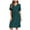 Green, variant on Elara Women’s Modal Cotton Short Sleeve Nightgown V-Neck Pleated Loose Fit Maxi Sleep Dress, Plus Size Casual Summer House Dress Light Blue L