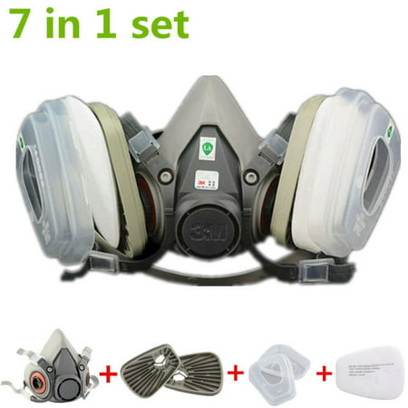Suit 7 in 1 For Half Face Gas mask 6200 Spray Painting Protection Respirator