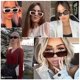 thumbnail image 3 of Gafas de sol KUGUAOK Retro Rectangle UV400 para mujeres y hombres, 3 of 7