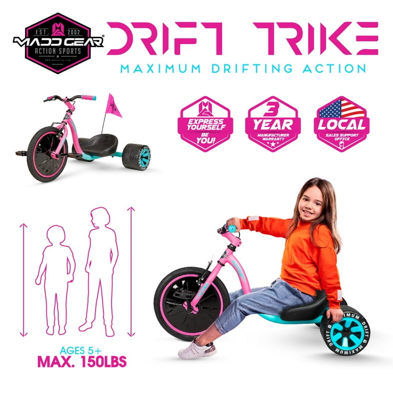 Pink discount drift trike