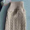 thumbnail image 3 of Yutgune Men's Cable Knit Pullover Hoodie, Textured Long Sleeve Hooded Sweater with Drawstring and Kangaroo Pocket, 3 of 7