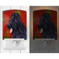 thumbnail image 2 of Caroline's Treasures SS4696CNL Briard Red and Green Snowflakes Holiday Christmas Ceramic Night Light, 6x4x3", multicolor, 2 of 2