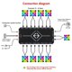thumbnail image 2 of Controlador ARGB PWM, concentrador de ventilador remoto inalámbrico, adaptador de concentrador de controlador ARGB PWM, carcasa de PC para computadora, radiador de carcasa, 2 of 6