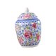 thumbnail image 1 of Jarrón decorativo de china con forma de flor para té, recipiente de cerámica para almacenar alimentos, ideal para coleccionar dulces y café., 1 of 9