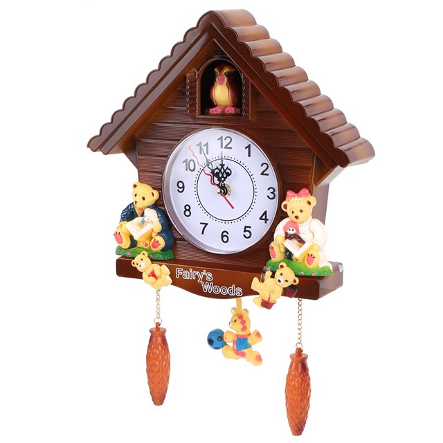 Reloj De Pared De Plástico Grande, Artesanía Exquisita, Ideal, Reloj De Cuco Con Números Arábigos Grandes, Arte Ecológico, Decoración Vintage, Reloj De Pared Para El Hogar
