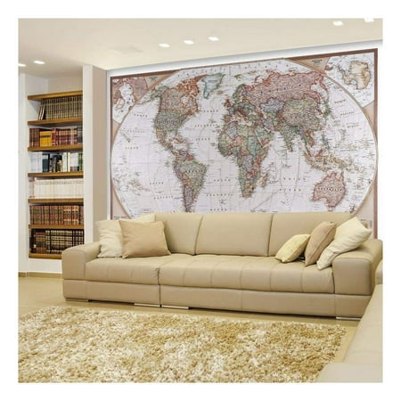 Worlds Map Wall Decal wall26 Peel and Stick Wallpapaer -Collage - | Removable Large Wall Mural Creative Wall Decal (66