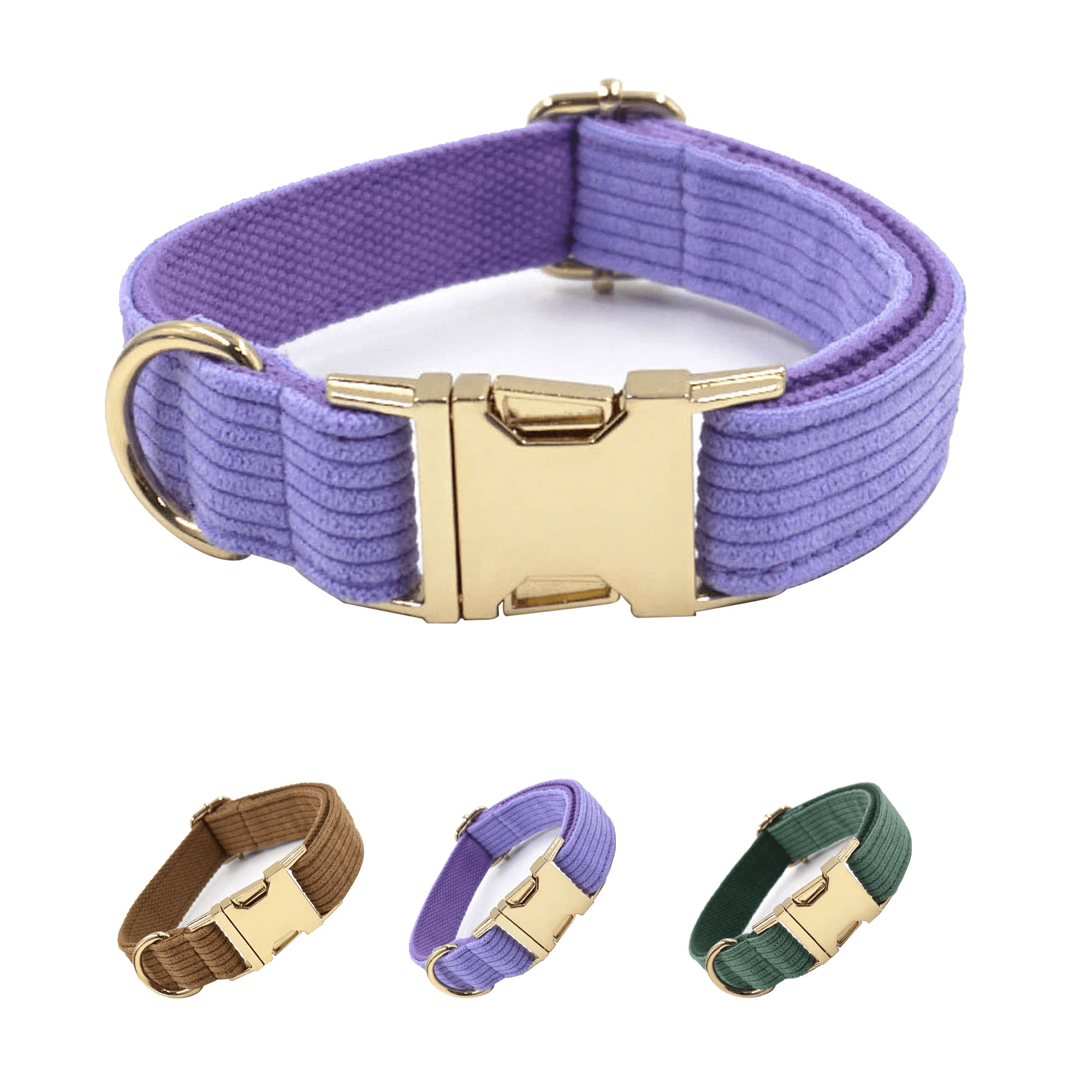 Cotton Dog Collar with Buckle, Durable Pet Collar for Small Dogs