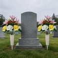 thumbnail image 7 of QuanTara Bouquet of Peacock Roses Artificial Flowers, for Overseas Cemetery Decoration and Holiday Decorations, 12x8x8in, 0.8lb, 7 of 7