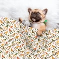 thumbnail image 3 of Yiaed Autumn Gnomes Holding Mushroom Print Dog Blankets-Cat Blanket Washable for Couch Protection,Puppy Blanket, Soft Plush Reversible Throw Furniture Protector-Large, 3 of 8