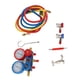 thumbnail image 5 of Medidor De CA Para Automóvil, Acopladores Ajustables, Alta Resistencia, Fácil Identificación, Juego De Manómetro De Colector De CA Profesional Para Refrigerantes R134A R22 R12, 5 of 7