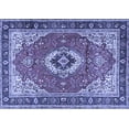 thumbnail image 1 of Ahgly Company Machine Washable Indoor Rectangle Persian Blue Traditional Area Rugs, 5' x 8', 1 of 4