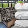 thumbnail image 6 of XYZCANDO Black Leopard RV Dinette Cushion Covers Stretchable RV Accessories for Inside Couch Cushion Covers Washable Furniture Covers for Sofa and Loveseat 1 Backrest Cover and 1 Bench Cover, 6 of 7