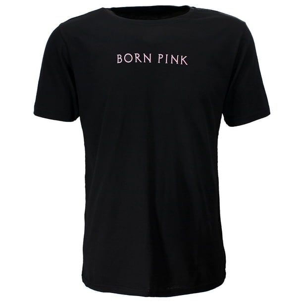 BlackPink - Camiseta Born Pink Estampado en Espalda de Algodón para Adultos Unisex (Negro)
