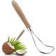 thumbnail image 1 of Herramienta de eliminación de pulpa de coco, raspador de pulpa de coco de acero inoxidable Meyoju con mango de madera duradero, cortador de raspador de coco, sandía melón multiusos oso de fresa Electrónica, 1 of 5