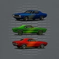 thumbnail image 3 of 1970 Road Legends Muscle Car T-shirt American Vintage Classic Men's Tee, 3 of 7