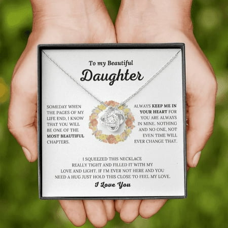 To My Daughter Necklace Father to Daughter Birthday Graduation Gift from Dad