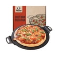 thumbnail image 1 of Sartén de Hierro Fundido Chef Pomodoro 38 cm con Asas Precondimentadas para Pizza, 1 of 8